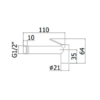 Paffoni Doccia Гигиенический душ, цвет: бронза ZDOC120BR