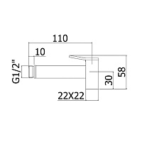 Paffoni Tweet Square Гигиенический душ, цвет: хром ZDOC121CR