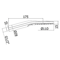Paffoni Sofia Ручной душ, 2 режима, кнопочное переключение, цвет: хром ZDOC122CR