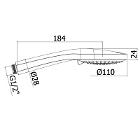 Paffoni Sofia Душ ручной с переключателем на 3 режима, 11 см, цвет: черный матовый ZDOC125NO