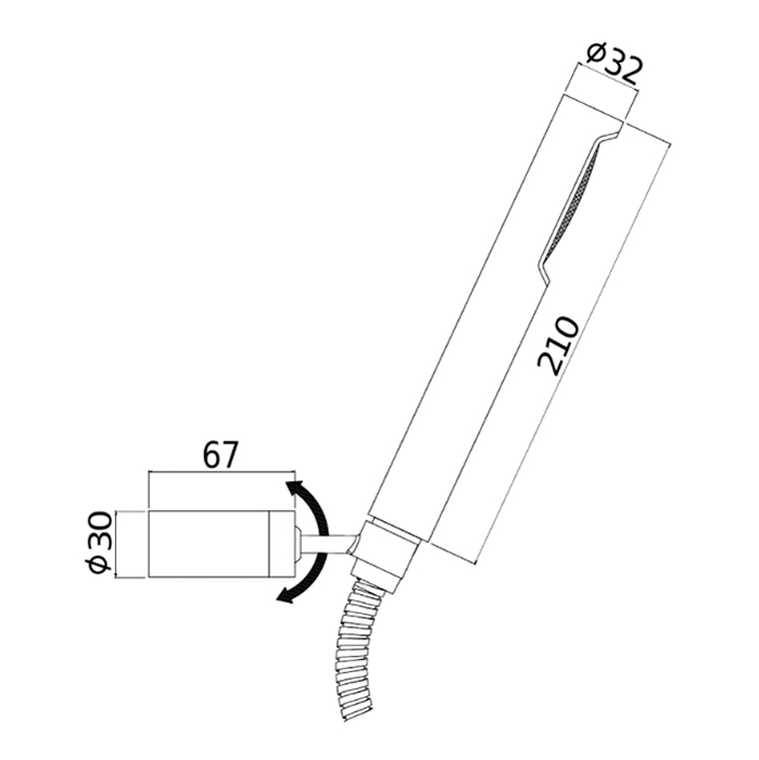 Paffoni Birillo Душевой набор, цвет: сталь ZDUP036ST