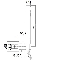Paffoni Soffioni Душевой набор, цвет: золото медовое ZDUP094HG
