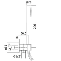 Paffoni Soffioni Душевой набор, цвет: золото медовое брашированное ZDUP094HGSP