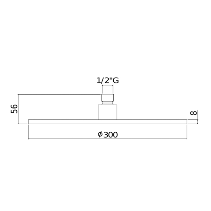 Paffoni Master King Верхний душ 30 см, цвет: хром ZSOF079CR