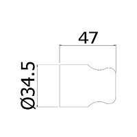 Paffoni Настенный держатель для ручного душа, цвет: хром ZSUP010CR
