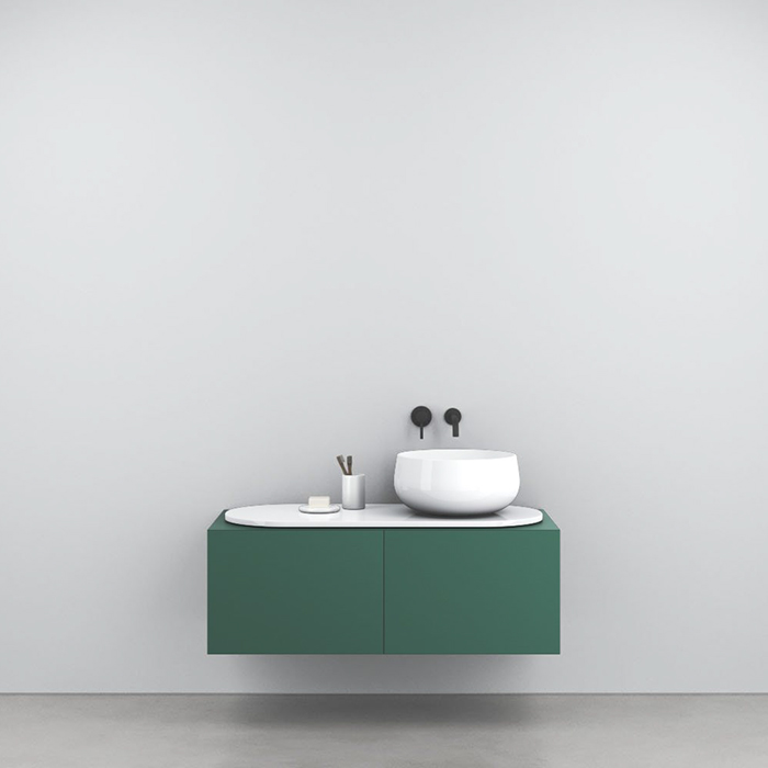 Cielo Delfo Тумба крашенная, с отверстиями, цвет: Muschio DECLMU