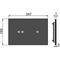 Alcaplast Сенсорная панель управления, цвет: черный NIGHT LIGHT-2