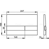 Alcaplast Панель управления, цвет: черный M1738