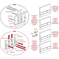Alcaplast Панель управления, цвет: черный M1738