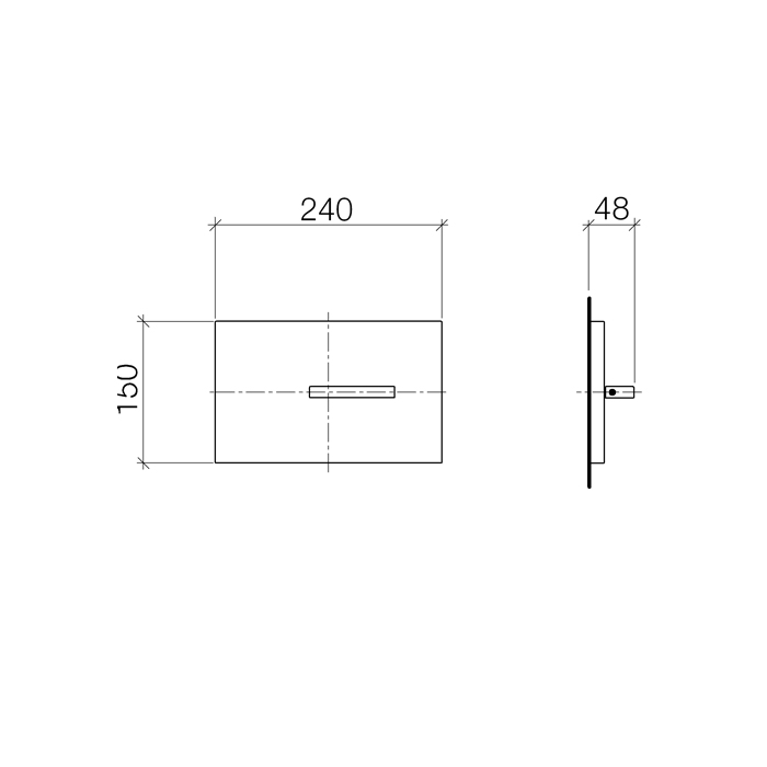 Dornbracht CYO Смывная панель для встраиваемого бачка TeCe, цвет: хром 12660979-00