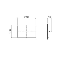 Dornbracht CYO Смывная панель для встраиваемого бачка TeCe, цвет: хром 12660979-00