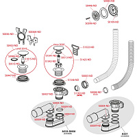 Alcaplast Сифон для душевого поддонa click/clack, цвет: хром A503KM