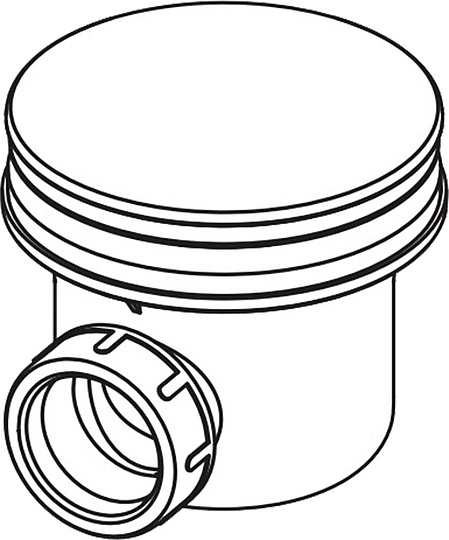 Alcaplast Сифон для душевого поддона, цвет: хром A49CR