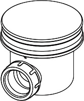 Alcaplast Сифон для душевого поддона, цвет: хром A49CR