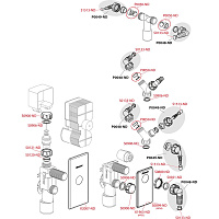 Alcaplast Сифон для стиральной машины под штукатурку, цвет: хром APS3P