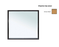 Allen Brau Reality Зеркало прямоугольное 80x75h см, с подсветкой и сенс. выкл., цвет: серебро браш 1.32018.02