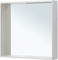 Allen Brau Reality Зеркало прямоугольное 80x75h см, с подсветкой и сенс. выкл., цвет: серебро браш 1.32018.02