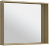 Allen Brau Reality Зеркало прямоугольное 90x75h см, с подсветкой и сенс. выкл., цвет: латунь браш 1.32019.03