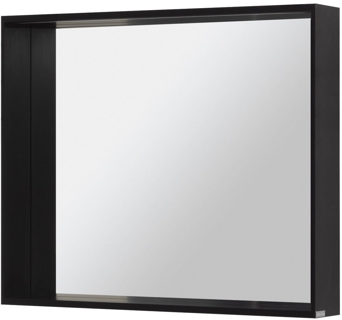 Allen Brau Reality Зеркало прямоугольное 90x75h см, с подсветкой и сенс. выкл., цвет: черный браш 1.32019.BB