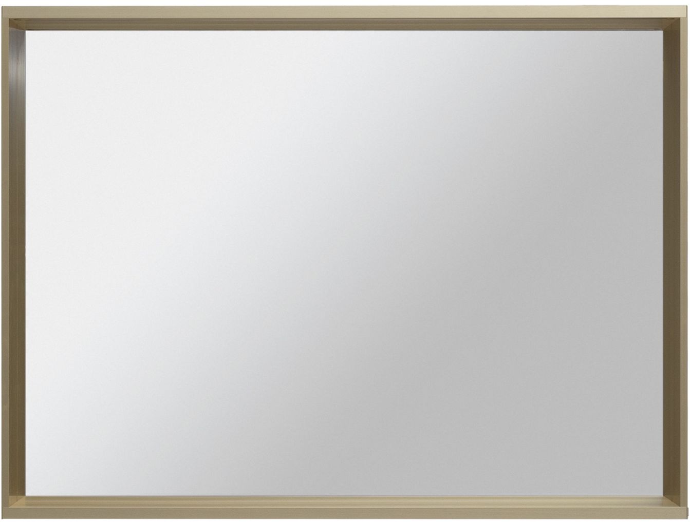 Allen Brau Reality Зеркало прямоугольное 100x75h см, с подсветкой и сенс. выкл., цвет: латунь браш 1.32020.03