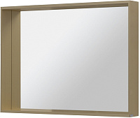 Allen Brau Reality Зеркало прямоугольное 100x75h см, с подсветкой и сенс. выкл., цвет: латунь браш 1.32020.03