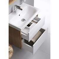 Aqwella City Подвесная тумба 60 см, с двумя ящиками, цвет: дуб балтийский CI0106DB