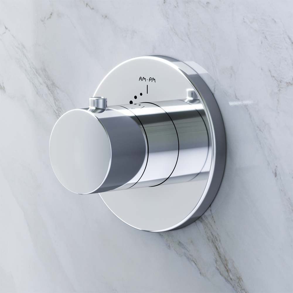 Am.Pm Запорный вентиль встраиваемый с внутренней частью, цвет: хром глянцевый F0800200