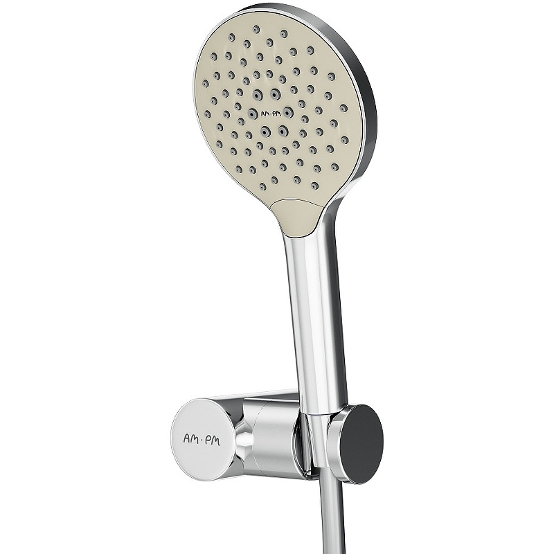 Am.Pm Like Душевой гарнитур: держатель, шланг, лейка, цвет: хром глянцевый F0118000