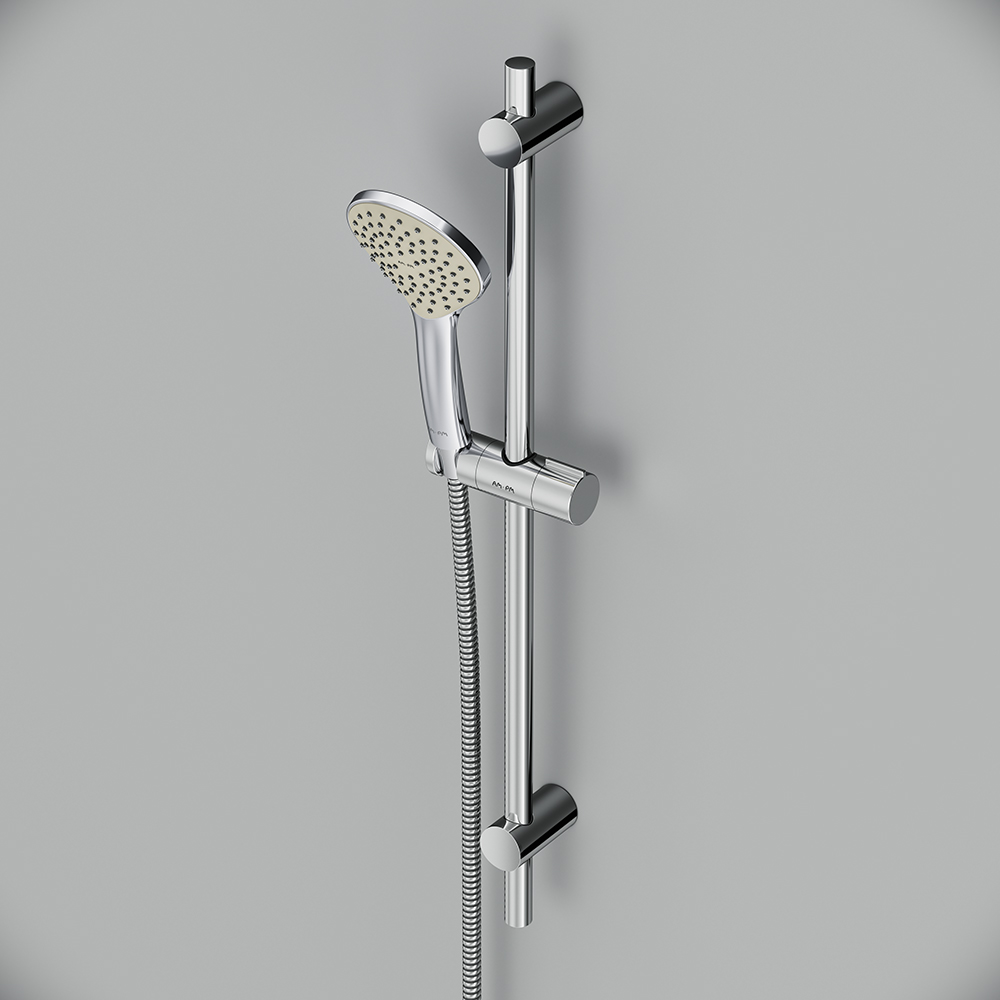 Am.Pm Gem Душевой гарнитур: штанга, шланг, лейка, высота 70 см, цвет: хром глянцевый F0190000