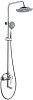Wasserkraft Душевая стойка: смеситель, ручной душ 3 вида струи, шланг, верхний душ, цвет: хром A16601
