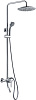 Wasserkraft Душевая стойка: смеситель, ручной душ 3 вида струи, шланг, верхний душ, цвет: хром A14401