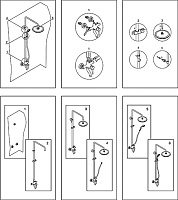 Wasserkraft Душевая стойка: смеситель, ручной душ 3 вида струи, шланг, верхний душ, цвет: хром A14401