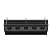 Gessi Binario Профиль линейный 109 cм, для 5 модулей, установка Easy-Fix, цвет: matte black 61129#299