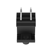 Gessi Binario Профиль линейный 25 cм, с подготовкой под систему ОВиК/HVAC, цвет: matte black 61031#299