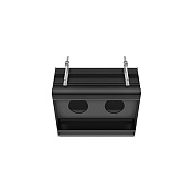 Gessi Binario Профиль линейный 46 cм, для 2 модулей, установка Easy-Fix, цвет: matte black 61123#299