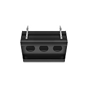 Gessi Binario Профиль линейный 67 cм, для 3 модулей, установка Easy-Fix, цвет: matte black 61125#299