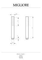 Migliore Round Ручной душ, антикальций, латунь, цвет: золото 30889