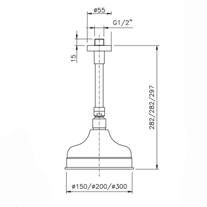 Nicolazzi Doccia Верхний душ Ø20 см, цвет: хром 5732CR20