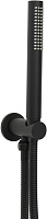 Allen Brau Priority Душевой гарнитур: ручной душ, держ. с выпуском, шланг 150 см, цвет: черный мат 5.31019-31
