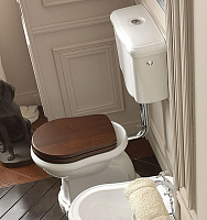 Kerasan Retro Бачок для унитаза подвесной низкий, без трубы и механизма, цвет: Bianco lucido 108201