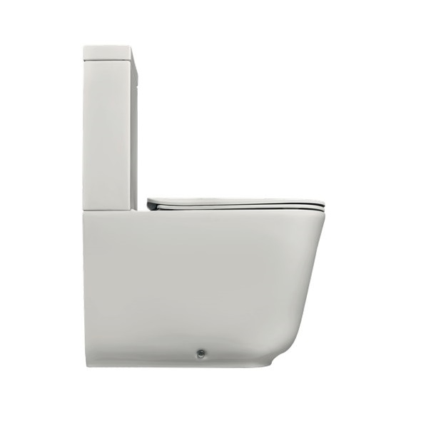 Kerasan Tribeca Чаша для унитаза моноблок, с креплением, без сиденья и бачка, цвет: Bianco lucido 511701