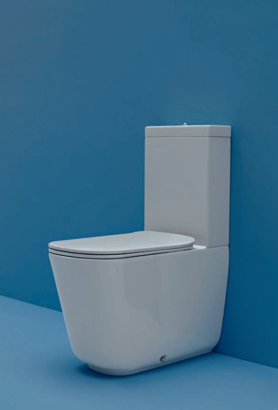 Kerasan Tribeca Чаша для унитаза моноблок, с креплением, без сиденья и бачка, цвет: Bianco lucido 511701