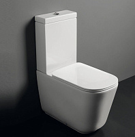 Kerasan Tribeca Чаша для унитаза моноблок, с креплением, без сиденья и бачка, цвет: Bianco lucido 511701