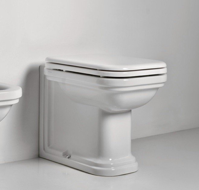 Kerasan Waldorf Унитаз приставной 55x37 см, выпуск пристенный, цвет: Bianco lucido 411801