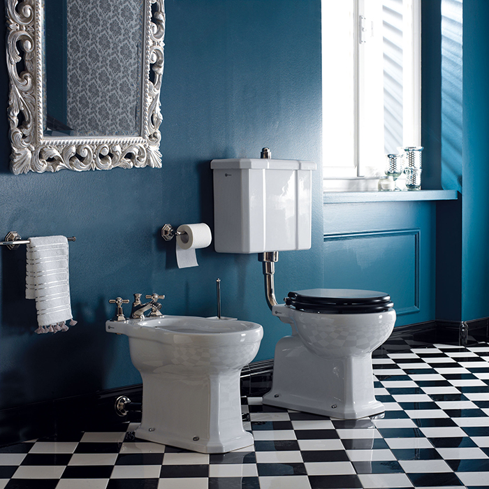 Sbordoni Romana Бачок для унитаза, средний, с крышкой, отв для мех-ма сверху, цвет белый 5129