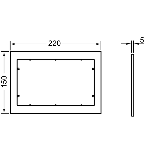 Tece Now Дистанционная рамка, цвет: черный 9240415