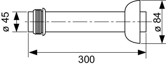 Tece Profil Патрубок для напольного унитаза с Eurorosette 9221011
