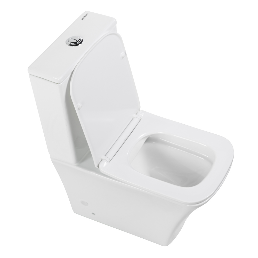 Belbagno Marmi Чаша напольного унитаза 62,5х28,5х40h, цвет: белый BB052CPR