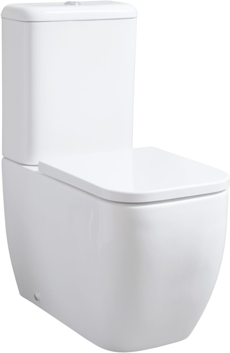 Allen Brau Infinity Чаша напольного унитаза 35,5x66 см каскадный смыв, цвет: белый глянцевый 4.21001.20