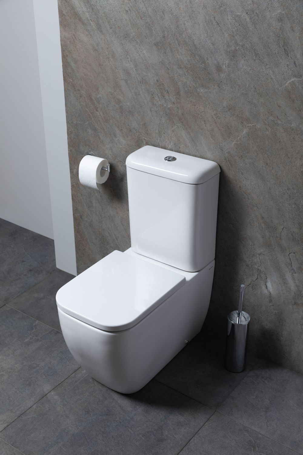 Allen Brau Infinity Чаша напольного унитаза 35,5x66 см каскадный смыв, цвет: белый глянцевый 4.21001.20